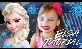 Elsa Makeup Tutorial - HILARIOUS & ADORABLE