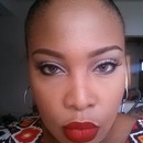 Red lips and Neutral eyes