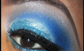 Blue Sparkle New Years Look