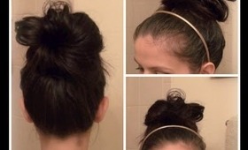 Quick & Easy: Semi-Messy Bun Tutorial