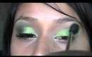 green eye makeup tutorial