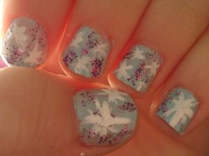 Winter Wonderland Snowflake Nails♥