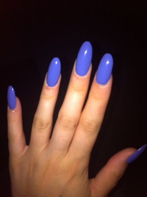 Purple Stilletto Nails 
