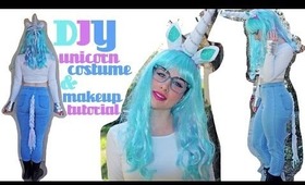 DIY Unicorn Costume and Makeup Tutorial