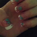 peace sign nails