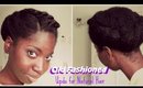 Cute Old Fashioned Updo for "Natural Hair"