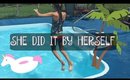 She Did it by Herself | Pool Party Vlog