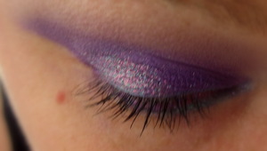 Blurry to show off the sparkle of Funhouse glitter (Pampered Zombie)