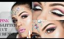 Glitter Cut Crease Eyeshadow & Rhinestone Headpiece #100DaysofMakeup