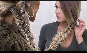 How To: Hair Ring Fishtail Braid ~ Festival Hair