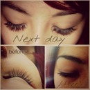 Eyelash extensions by BRIANNA FIMBREZ (my sister) follow her on ig il put her ig up soon..... 