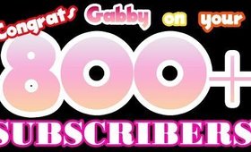 Shout Out To Gabby Arias | 800+ Subbies Giveaway | PrettyThingsRock