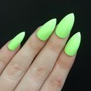 Lime green nails 💚