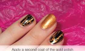 Tutorial: Leopard Style Shatter Nails