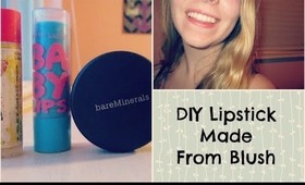 DIY Lipstick Made From Blush