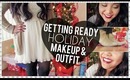 Getting Ready Holiday Makeup and Outfit Tutorial! ❄