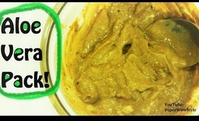 Aloe Vera Face Pack & Hair Mask: (Bridal Skin Care Series) _ Spotless Glowing Skin + Silky Hair