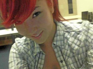 bad photo, its the only one I have when I had it bright red (: