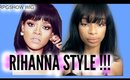 Rihanna Inspired Short Cut Bob With Bangs!