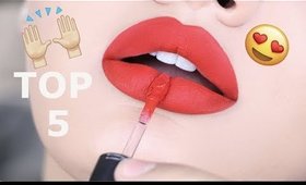 RED LIQUID LIPSTICKS YOU NEED!!! Top 5!!