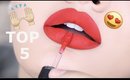 RED LIQUID LIPSTICKS YOU NEED!!! Top 5!!