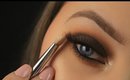 Beauty Hack! One Brush Brown Smokey Eye for Beginners | Drugstore Makeup