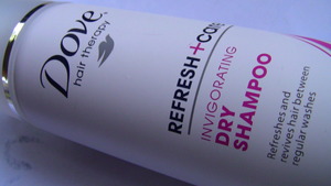 Dove Refresh + Care Invigorating Dry Shampoo - Review at my blog! http://warmvanillasugar0823.blogspot.com/2012/02/review-dove-fresh-care-invigorating-dry.html