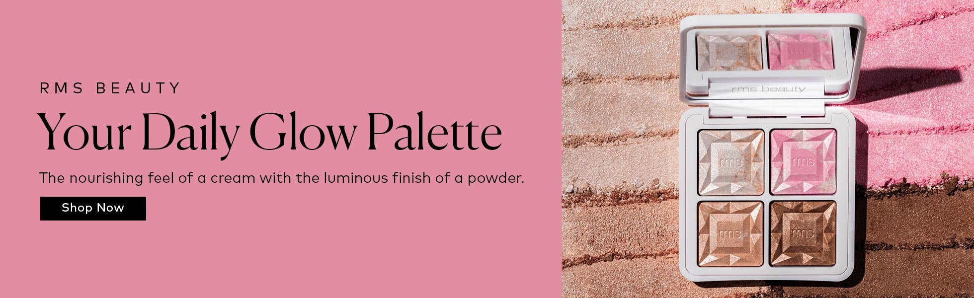 One palette with four airy gel-to-powder shades to highlight, brighten, and add dimension to cheeks and high points. Shop the rms beauty ReDimension Daily Glow Palette at Beautyilsh.com