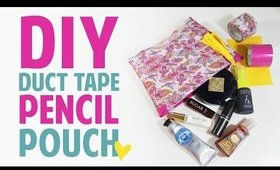 DIY Duct Tape Pencil Pouch - Back to School