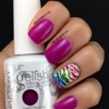 Gelish Zebra Nails