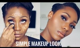 SIMPLE NEUTRAL MAKEUP LOOK FT DECK OF SCARLET | DIMMA UMEH