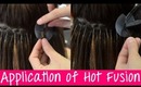 Keratin Hot Fusion Hair Extensions - Application & Information | Instant Beauty ♡