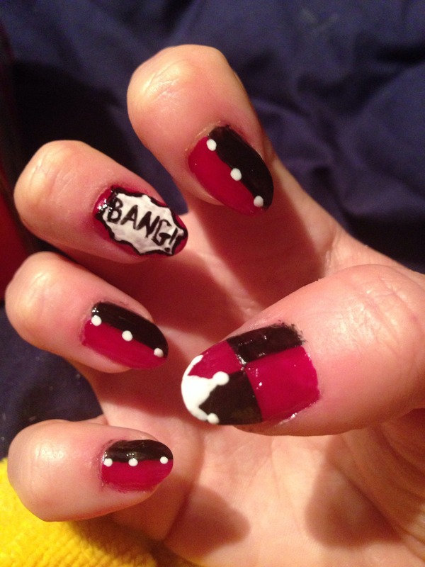 Harley Quinn nails | Cally W.'s Photo | Beautylish