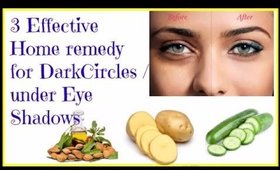 Beauty Tip: 3 Effective Home remedy for Dark Circles under Eye /Shadows