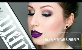 KAT VON D METAL/MATTE - DAY 5: SEAFOAM & PURPLE | 1 PALETTE FOR A WEEK