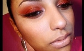 Red Eyeshadow & Red Glitter Eyeliner w/ RBC