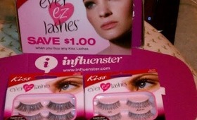 KISS EZ LASHES (INFLUENSTER) UNBOXING AND DEMO