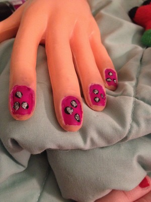 Leopard nails I did :) 