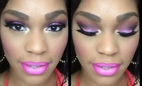 Glitter Pink Smokey Eye Tutorial