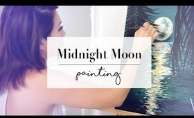 How To Paint A Midnight Moon | ANN LE