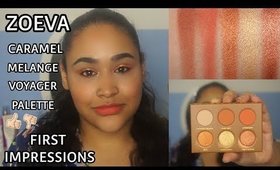 NEW Zoeva Caramel Melange Voyager Palette | First Impressions | Lyiah xo