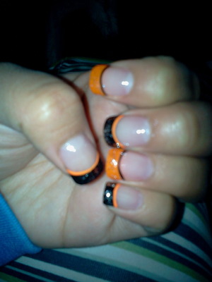 My pumpkin inspired nails 