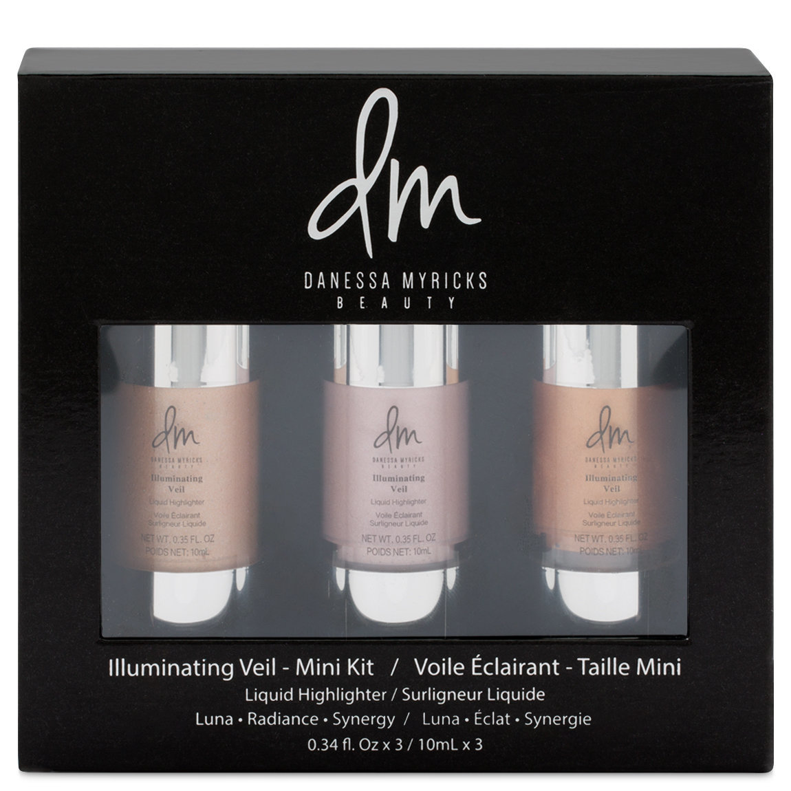 Danessa Myricks Beauty Illuminating Veil Mini Set 1 - Luna, Radiance, Synergy alternative view 1 - product swatch.