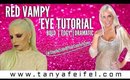 Red Vampy Eye Tutorial | Edgy | Bold | Dramatic | Smokey | Fall | Tanya Feifel-Rhodes