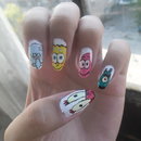 Spongebob nail art #2