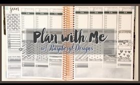 Plan With Me / EC Vertical Neutral /Charcoal - Raspberyl Designs