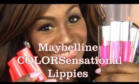 Review: Maybelline High Shine Lip Glosses & Color Sensational Lipsticks Swatches