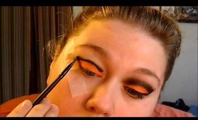 Orange and Black Halloween Look