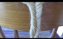 Simple "fishtail braid" tutorial (thin and thick braids)