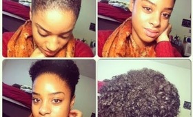 Tutorial on Creating a Curly High Bun For Transitioning/ Natural Hair